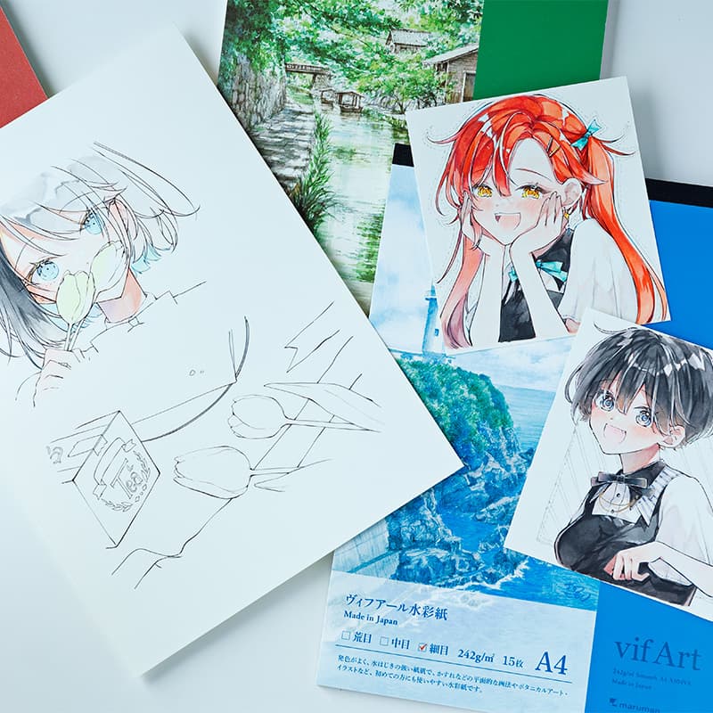 人気イラストレーターの川名すずさんに聞く、「自分にあった紙」を選ぶヒント【インタビュー】 人気イラストレーターの川名すずさんに聞く、「自分にあった紙」を選ぶヒント【インタビュー】